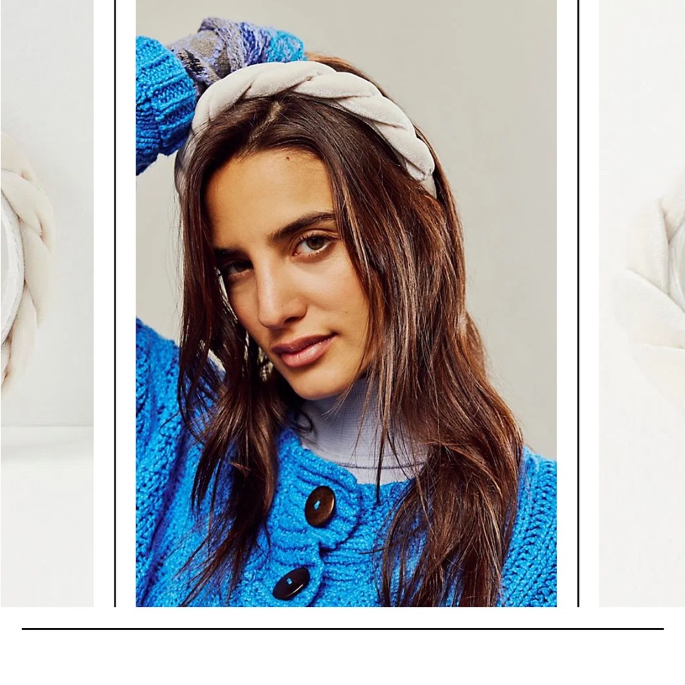 Free People Braided White Headband